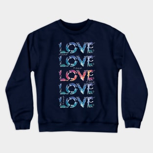 Love Love meow Love Crewneck Sweatshirt
